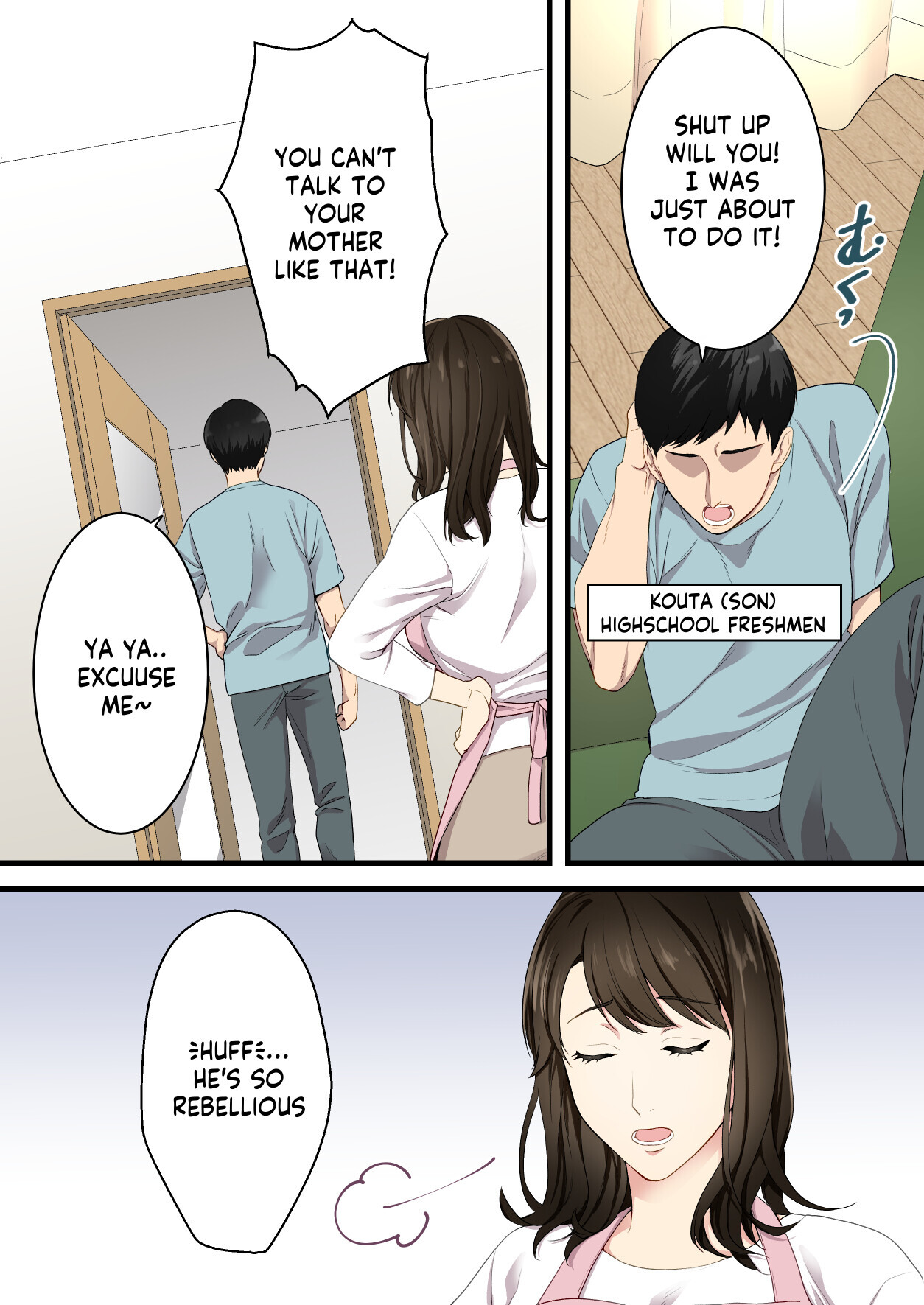 Hentai Manga Comic-Arguing mother and son who became a loving couple-Read-3